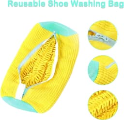 Schoenwaszak voor wasmachine - Grijs - Mesh waszak met rits - Herbruikbaar polyester - Voor alle soorten schoenen — thumbnail 2