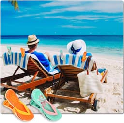 QKURT 4 stuks strandhanddoekclips, slipclips voor ligstoelen, grote wasknijpers, zwembadhanddoekharingen voor - ShopVlot — thumbnail 3