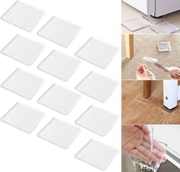 Trillingsdempers Wasmachine - 12 Stuks - Wasmachine dempers - 3 mm Dik - Universeel pads voor Wasmachine en Droger - Geluidsdempers - Trillingsmat - Antislipmat - Anti trillings / vibratie dempers pads - Wasmachine Verhoger - Schokdempers wasmachine — thumbnail 1