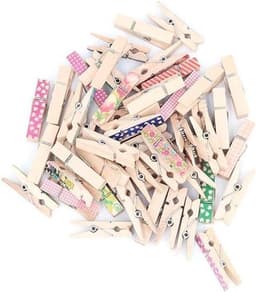 - Houten Wasknijpers - Foto Clips - Kleurrijk - Ambachten - Geschilderd - Geschikt voor Scrapbooking - 100 Stuks 3.5 cm Kleurrijke Geschilderde Hout Wasknijper voor Foto Clips Schroot Boeking Ambachten Gift Wrapping. — thumbnail 2
