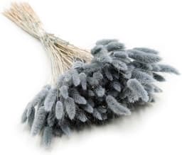 Dekogras, gedroogd gras, siergras, hazenstaarten, lagurus, ovatus, fluweelgras, haasstaartgras, droogbloemen, natuurlijk boho, 120 - 150 stuks, 100 g, parelgrijs — thumbnail 1