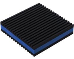 Antitrillingsmatjes voor wasmachines – geluidsisolerende en schokabsorberende matjes met een schokabsorberende rubberlaag en een tussenlaag van EVA; geschikt voor luchtcompressoren, airconditioners, loopbanden, wasmachines en drogers, enz-75*75*22mm