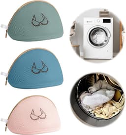 3 Stuks-waszak- waszakje bh-waszakjes met rits-waszakken voor wasgoed-mesh waszakken-waszakken-waszak klein -wasnet--Waszakje Lingerie- wasmachine zakken-Beschermt Kleding-Anti-Vervorming-voor intiem ondergoed — thumbnail 1