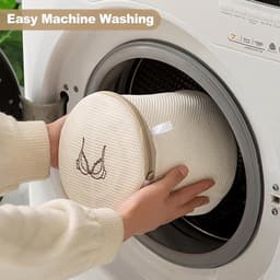 Thijox - Wasnet beha, 3 stuks beha-waszakken voor wasmachine met premium ritssluiting, duurzame netstof waszakken, ideaal voor het beschermen van beha — thumbnail 5