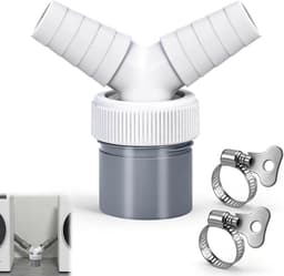 Afvoerslang voor wasmachine 40mm - Y-adapter voor vaatwasser en droger - dubbel aansluitbaar - gedeelde afvoer - ShopVlot — thumbnail 1