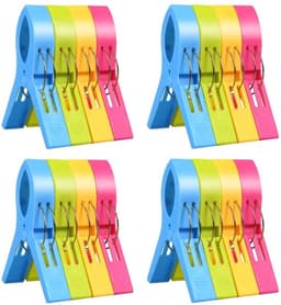 Grote Wasknijpers - Handdoekklemmen - Windvast en lichtgewicht - 16 Stuks - Ideaal voor Strandhanddoeken - Antislip Ontwerp voor Eenvoudi... — thumbnail 1