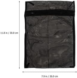 Solidchoice - Set van 6 Zwarte Waszakken van Polyester voor Lingerie en Sokken — thumbnail 5