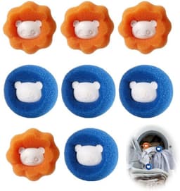 Solidchoice - Set van 8 Anti-Haar Ballen voor de Wasmachine — thumbnail 1