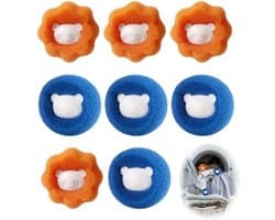 Solidchoice - Set van 8 Anti-Haar Ballen voor de Wasmachine