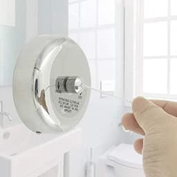 Intrekbare waslijn van roestvrij staal - 9ft verstelbare kledinglijn voor badkamer, wasserij, hotels — thumbnail 4