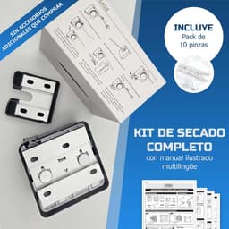 SnelShoppen - Uittrekbare Wand Wasdroger met 10 Klemmen, Uittrekbare Kledingrek, Verstelbare en Robuuste Stalen Touw, 5.1 m, Ideaal voor Thuis, Tuin e — thumbnail 4