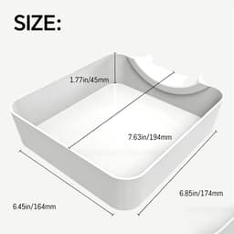 Lekbak Wasmachine - Opvangbak - Universele Wasmachine Lekbak -Afvoerbak Voor Wasmachines - 17.5 × 16.4 × 4.5 Cm - Eenvoudig Te Installeren - Afvoer Van De Wasmachine - Afvoerbak - Geschikt Voor Appartementen, Garages En Huurwoningen - Zwart — thumbnail 5