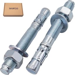Verzinkte Wigankers - Metalen Pluggen Ankerbout - Beton Bevestigen - Stevige Houding - M20 x 160 mm - Zilver — thumbnail 3