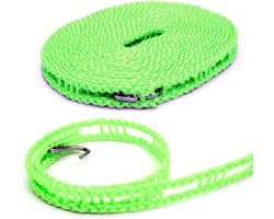 Waslijn Nylon - Kledinglijn Outdoor - Kleding Drogen - Antislip Lijn - 5 meter - Groen