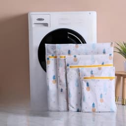 Wasnet – 4 stuks –M-40*50cm – waszak met ritssluiting – Geschikt voor de wasmachine – Waszak voor lingerie - Reistas - Verpakkingszak - Opbergzak – Reiswaszak – Geschikt voor fijn wasgoed zoals ondergoed, shirts, kousen en bh's — thumbnail 5