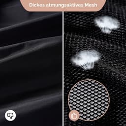 2 stuks waszak met trekkoord, 70 × 90 cm mesh waszakken voor delicate zware netto waszak voor wasmachine, Wasmachinenet, robuuste en duurzame nettas, Zwart — thumbnail 5