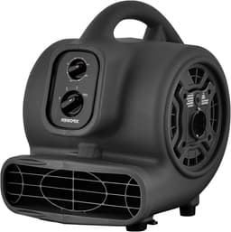 Centrifugale Luchtverplaatser - Vloerventilator Droger - Vloeren Drogen - Stapelbaar Daisy Chain - 700 CFM - Zwart — thumbnail 1
