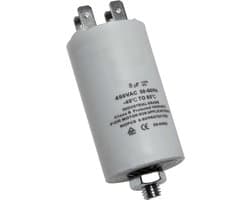 Dparts condensator 8 µF - universeel - 450V - universele aanloopcondensator - 8uf 450vac startcondensator