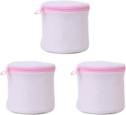 SnelShoppen - Set van 3 Herbruikbare Wasnetten voor Wasmachine met Rits, Ideaal voor Bh's, Ondergoed en Sokken - Rood - Hoge Kwaliteit Polyester — thumbnail 1