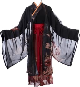 Han-019 Kungfu Hanfu-jurk, traditioneel 3-delig, Chinese kleding, cosplay-kostuum, geborduurd — thumbnail 1