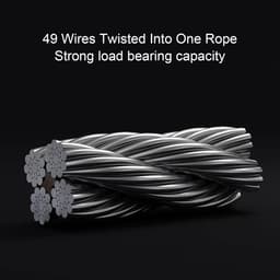 Wall Mounted Tumble Dryer Retractable 4.2 m Stainless Steel Double Line with Tension Function for Balcony, Garden - ShopVlot — thumbnail 3
