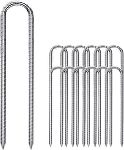 Omgoods - Set van 12 U-vormige Grondpinnen voor Tent of Camping — thumbnail 1