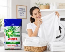 Ariel Professional Waspoeder Wit Bergbries - 10kg - 66 Wasbeurten — thumbnail 2