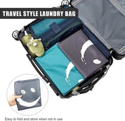 Ruime en draagbare waszak voor thuis, camping en reizen - 2-delige set in blauw en grijs, ideaal voor studenten en badkamergebruik — thumbnail 2