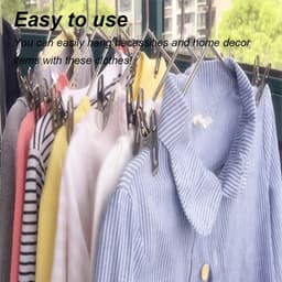 Wasknijpers - Roestvrijstaal - 20 Stuks - Duurzame en Winddichte Klemmen - Voor Kleding en Handdoeken — thumbnail 3