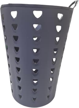 Excellent Houseware Flexibele wasmand - 2x - antraciet - 60 liter - kunststof - 47 x 50 cm — thumbnail 5