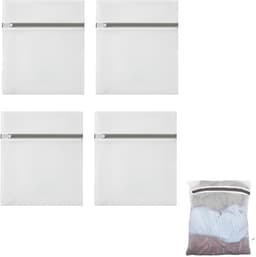 Dailygoods - 4 stuks netwaszakken voor delicate was – ademend fijn gaas – beschermt lingerie, bh’s, sokken en babykleding – met ritssluiting – wasmachine- en drogerbestendig — thumbnail 1