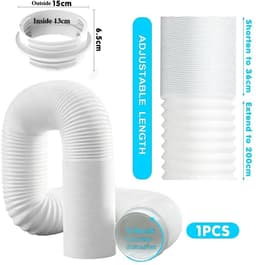 verlenging 200 cm met adapter 130 mm binnen/150 mm buiten, afvoerslang airconditioning, verlengslang, airconditioning afvoerslang, airconditioningsslang voor airconditioning — thumbnail 2
