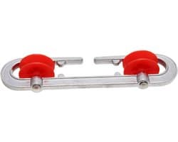 Waslijnspanner - Katrol Spangereedschap - Was Ophangen - Geen Knopen of Draaien - 18.5 cm - Aluminium