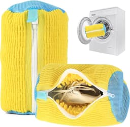 Schoenwaszak voor Wasmachine - Wit - 360° Reinigingszak met Ritssluiting - Herbruikbare Waszak voor Schoenen — thumbnail 1