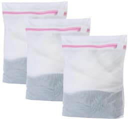 Waszak Driedelige Set - Waszakken met Rits - Mini Waszak 25 x 30 cm - Ondergoed/Sokken/Baby Kleding - Fijnmazig Net - Wasnet — thumbnail 1