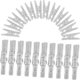 Mini Wasknijpers - Fotoclips Clips - Foto's Ophangen - Duurzaam Plastic Materiaal - 50 Stuks - Transparant — thumbnail 1