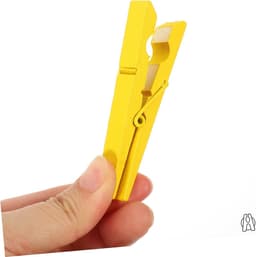 Houten Wasknijpers - Kledingklemmen Pin - Kleding Drogen - Duurzaam Hardhout Metaal - 7.5 cm - Niet gespecificeerd — thumbnail 3