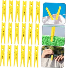 Houten Wasknijpers - Kledingklemmen Pin - Kleding Drogen - Duurzaam Hardhout Metaal - 7.5 cm - Niet gespecificeerd — thumbnail 5