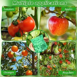 Beschermhoezen Fruit - Netzakjes Vruchten - Vruchten Beschermen - Ademend Materiaal - 120 Stuks - Groen — thumbnail 2