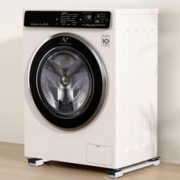 Wasmachine Onderstel - Apparaat Rollers - Meubels Verplaatsen - Verstelbaar & Stabiel - 46-71 cm - Wit — thumbnail 5