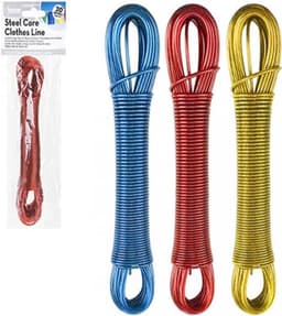 20 m Sterk Kleding Lijn Touw - Waslijn voor Outdoor Tuin en Roterende Droger — thumbnail 2