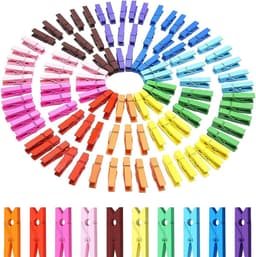 Wasknijpers - kleine wasknijpers om foto's, collages, ansichtkaarten, cadeaus op te hangen — thumbnail 1