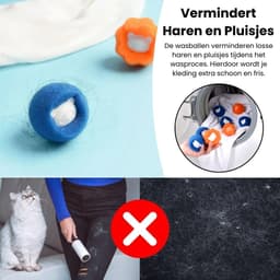 Thijox - Drogerballen 5 stuks - Wasdroger Ballen Haarverwijderaar voor Pluizen en Haren - Anti-Haar Droogballen - Herbruikbare Wasballen voor Huisdier — thumbnail 3