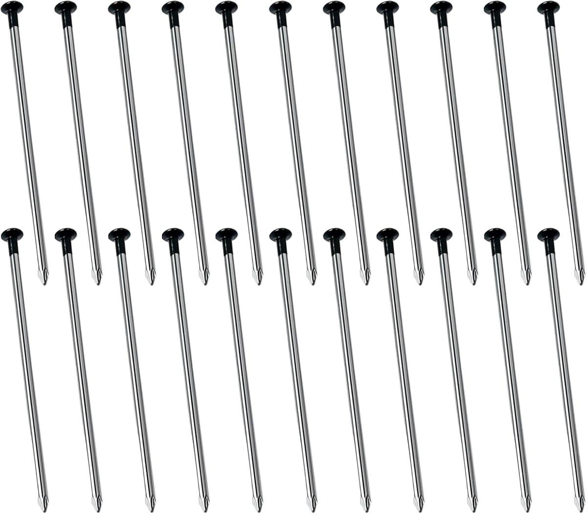 30 stuks grondankers 5 mm x 150 mm voor zware belasting, anti-roest haringen, ideaal voor onkruiddoek en tuinvlies — afbeelding 1
