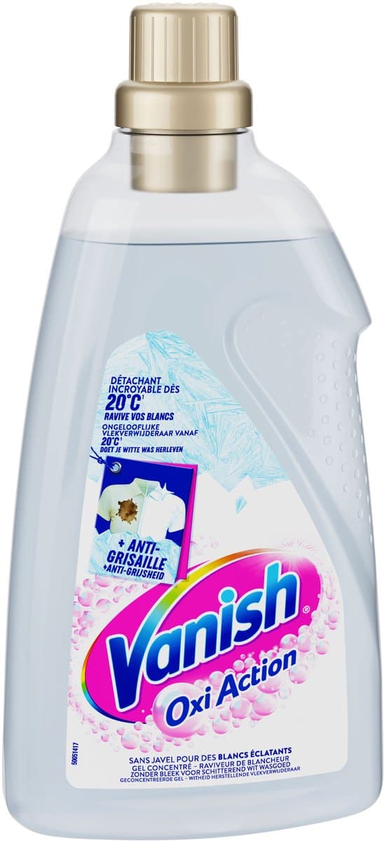 Vanish Oxi Action Wasbooster Gel - Vlekverwijderaar voor Witte Was - 1,5L — afbeelding 1