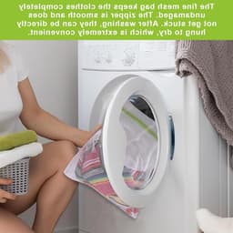 Set van 3 kleine linnen waszakken voor de wasmachine 23 x 30 cm - multifunctionele wasnetten voor delicate kleding - waszakken voor reizen en wasgoed - ideaal voor handwas en bescherming van kleding. — thumbnail 3