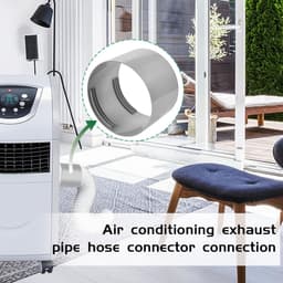Air conditioner - airconditioner slanghoes - aansluiting afvoerslang airco - afvoerslang adapter - koppelstuk mobiele airco 150mm en 130 mm - 2stuks - Koppelstuk Mobiele Airco Afvoerslang - Airconditioning afvoerslangadapter — thumbnail 3