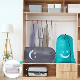 Waszak Groot - 2 Stuks - Opvouwbaar - Nylon - Lichtgewicht - Capaciteit 80-120 Liter - 61 x 92 cm - Waszakken — thumbnail 5