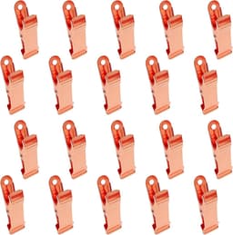 Clips - 30 Stuks - Kleine Klemmen - Mini-metalen klemmen - Knijpertjes - Fotoknijpers - Decoratie - Geschikt voor kleding, foto's, gordijnen, badkamer - 4×1.3cm - Roségoud — thumbnail 1