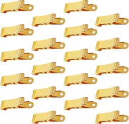 Clips - 30 Stuks - Kleine Klemmen - Mini-metalen klemmen - Hangende krokodillenklemmen - Geschikt voor kleding, foto's, gordijnen, badkamer - 4×1.3cm - Goud — thumbnail 1